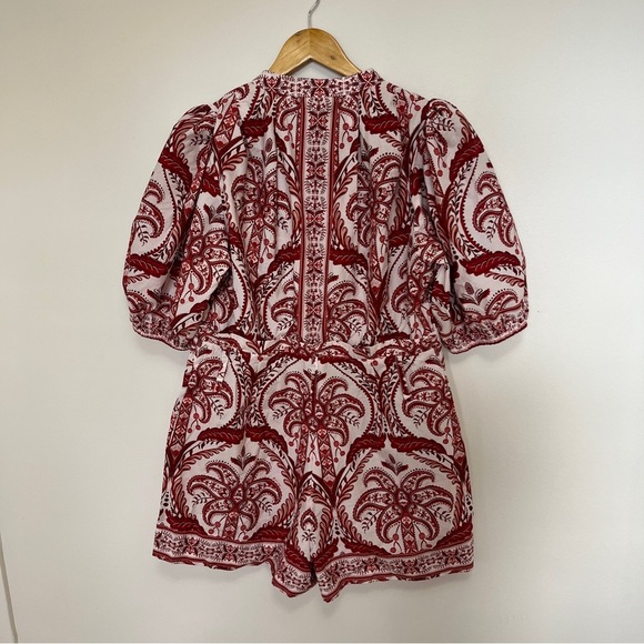 FARM Rio Off-White Tropical Cameo Organic Cotton Romper Size Large NWOT - Picture 7 of 7